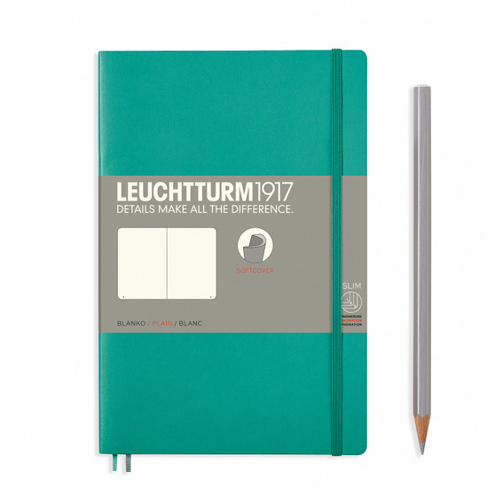 Leuchtturm 1917 Soft Cover Notebook B6 Blank Emerald