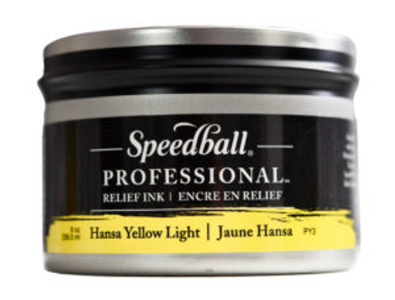 Speedball Professional Relief Ink 8oz Hansa Yellow Light