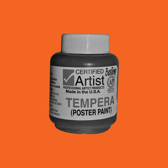Bestemp Tempera Paint 2oz Orange