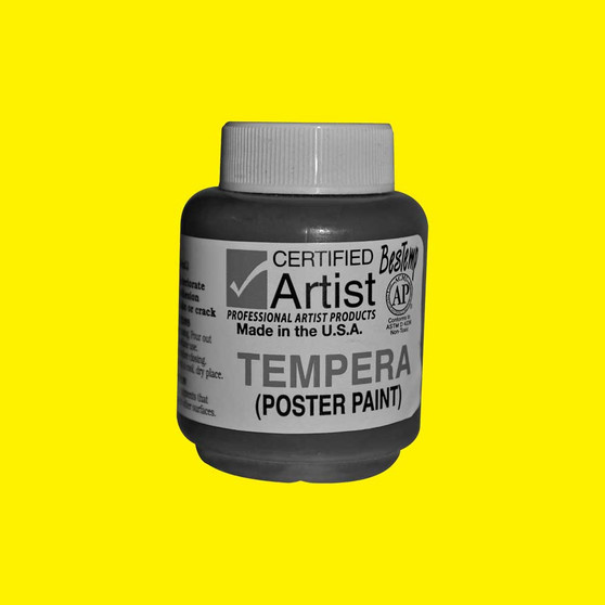 Bestemp Tempera Paint 2oz Yellow
