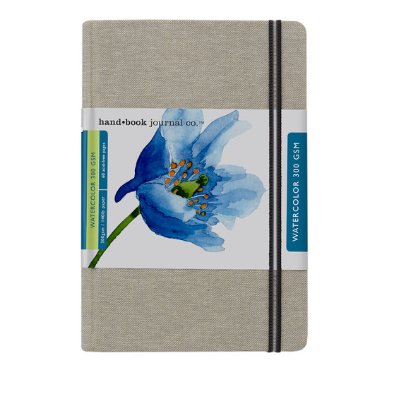 Hand Book Journal Travel Watercolor 140lb Portrait 8.25" x 5.5"
