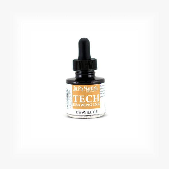 Dr. Ph. Martin's TECH Drawing Ink Antelope 1oz Bottle