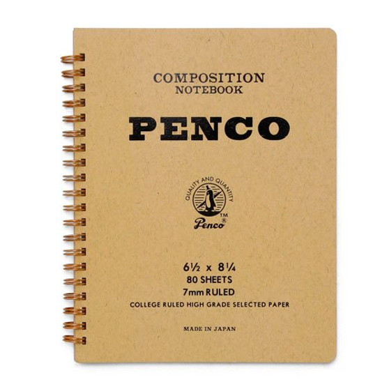 Penco Composition Coil Notebook Large Natural