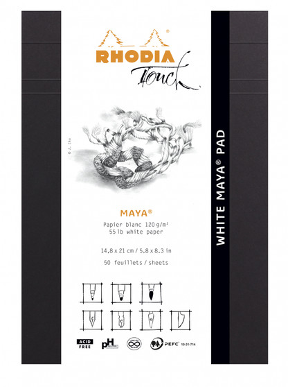 Rhodia Touch Pad A5 Maya Dot White