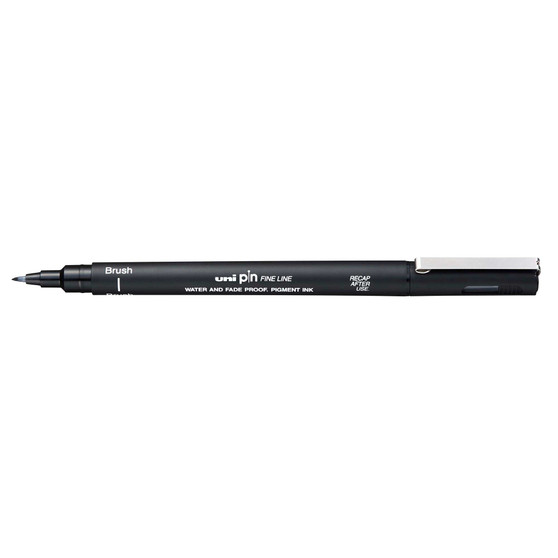 Uni Pin Brush Pen Black