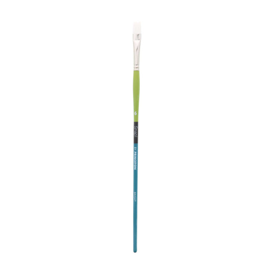 Princeton Snap Long Handle White Synthetic Taklon Brush Bright 6