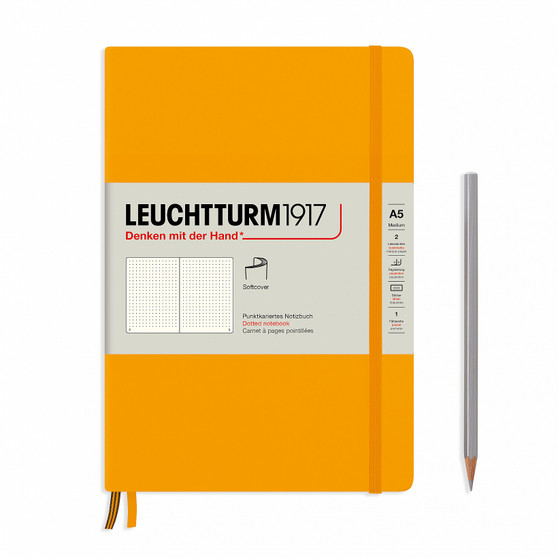 Leuchtturm 1917 Hardcover Medium A5 Dotted Rising Color Rising Sun