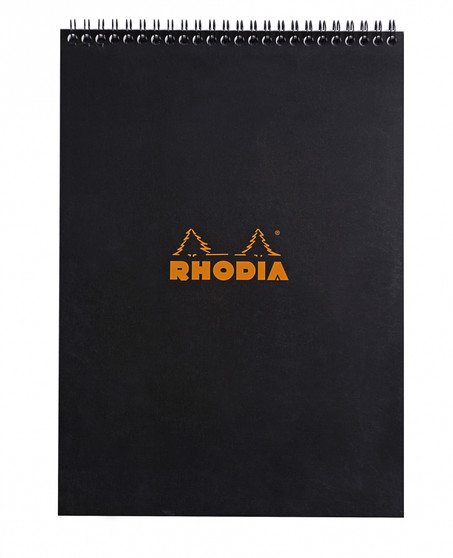 Rhodia Wirebound Pad 8X11" Graph Black