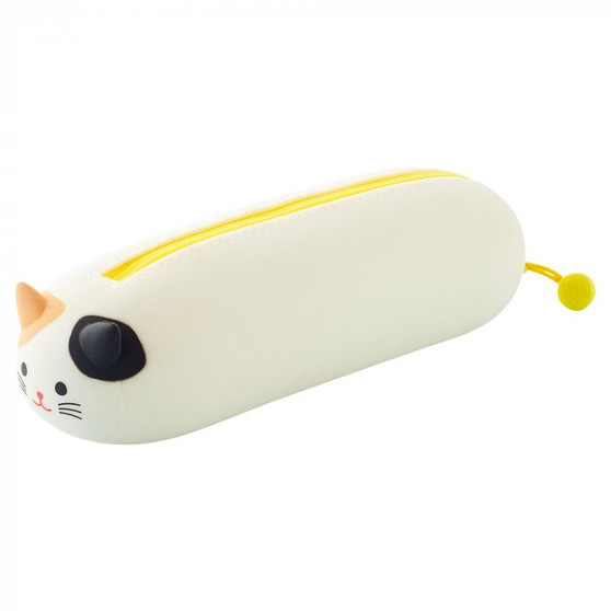 PuniLabo Lying Pen Pouch Mikeneko (Calico) Cat