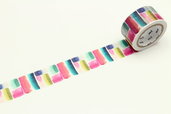 MT Washi Tape 24mm Muralla Watercolor Stripe