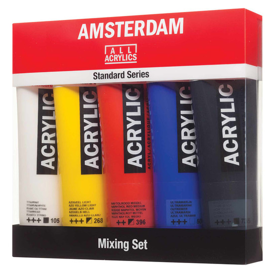 Amsterdam Acrylic Paint 120ml 5 Tube Mixing Set
