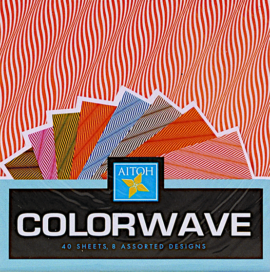 Aitoh Origami Color Wave 40 Sheets 5 7/8"