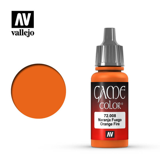 Vallejo Game Color Acrylic 17ml Orange Fire