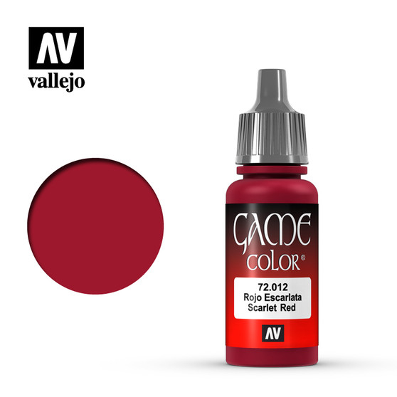 Vallejo Game Color Acrylic 17ml Scarlet Red