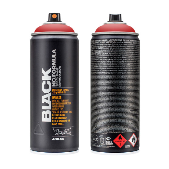 Montana Black High-Pressure Spray Paint Can Fire Rose