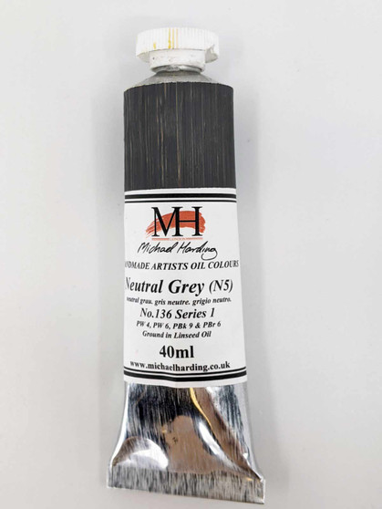 Michael Harding Artist Oil Paint 40ml Tube Neutral Grey