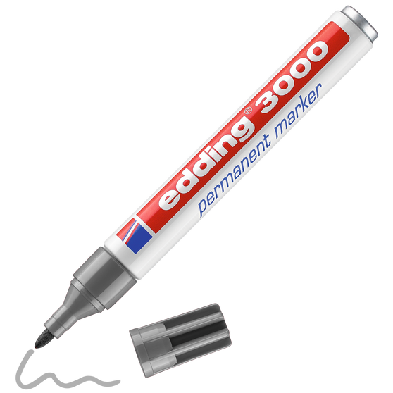 edding 3000 Permanent Bullet Marker Grey