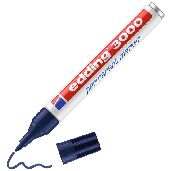 edding 3000 Permanent Bullet Marker Steel Blue