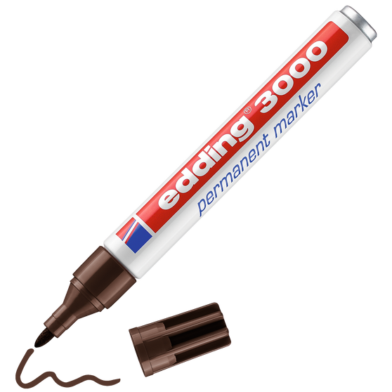 edding 3000 Permanent Bullet Marker Dark Brown