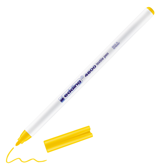 edding 4600 Textile Pen Yellow