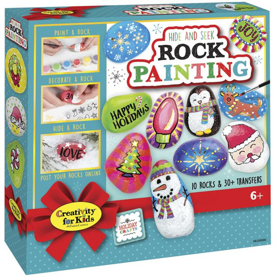 Faber Castell Creativity for Kids Holiday Hide and Seek Rock Painting Kit