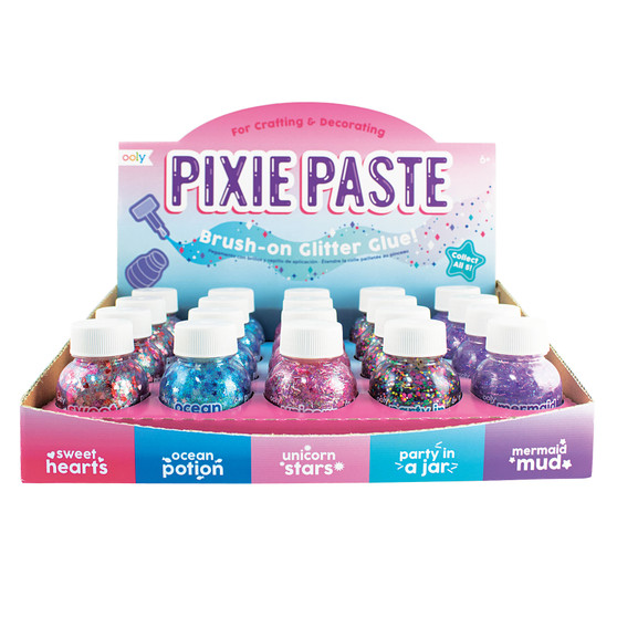 OOLY Pixie Paste Brush-on Glitter Glue Assorted