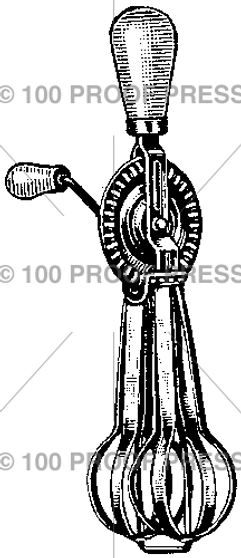 100 Proof Press Rubber Stamp Egg Beater