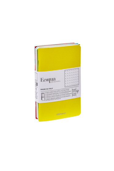 Fabriano Ecoqua Original Pocket Notebook 4 Set Dot Spring