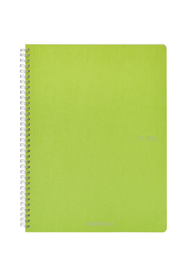 Fabriano Ecoqua Original Spiral-Bound Notebook Blank 8.2X11 Lime