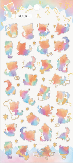 BC Mini Stickers Rainbow Cat BC Mini Stickers Rainbow Cat