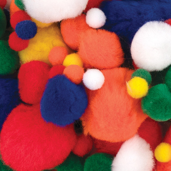 Creativity Street Pom Pon Assorted 100 Pieces