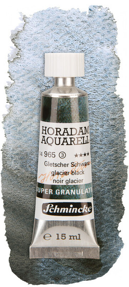 Schmincke Horadam Supergranulating Watercolor 15ml Tube Glacier Black