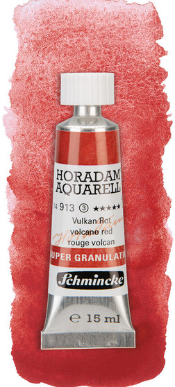 Schmincke Horadam Supergranulating Watercolor 15ml Tube Volcano Red