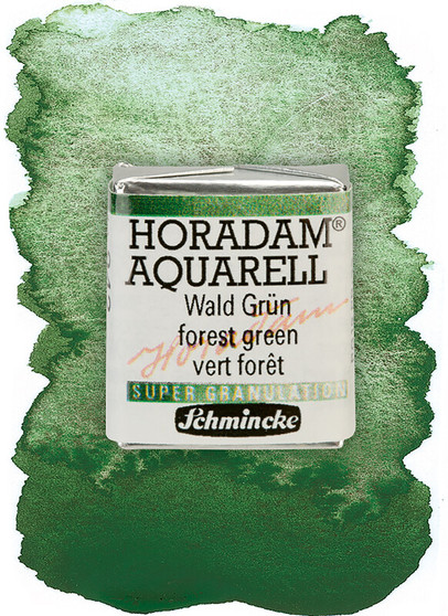 Schmincke Horadam Supergranulating Watercolor Half Pan Forest Green