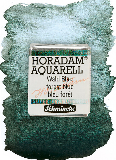 Schmincke Horadam Supergranulating Watercolor Half Pan Forest Blue