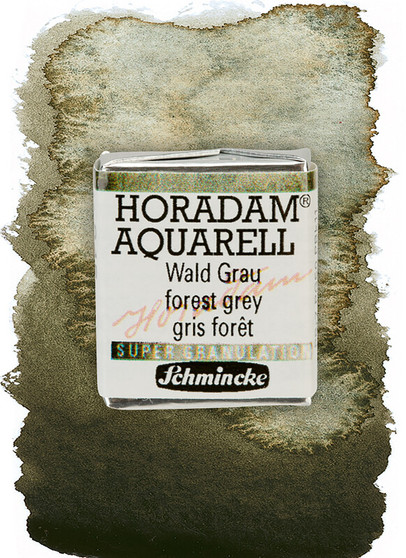 Schmincke Horadam Supergranulating Watercolor Half Pan Forest Grey