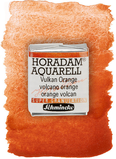 Schmincke Horadam Supergranulating Watercolor Half Pan Volcano Orange