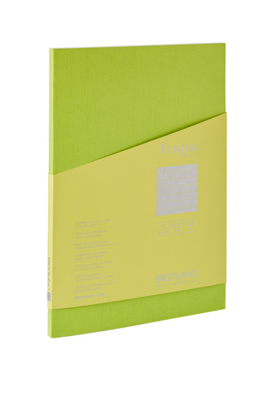 Fabriano Ecoqua Plus Glue-Bound Notebook Ruled A4 Lime