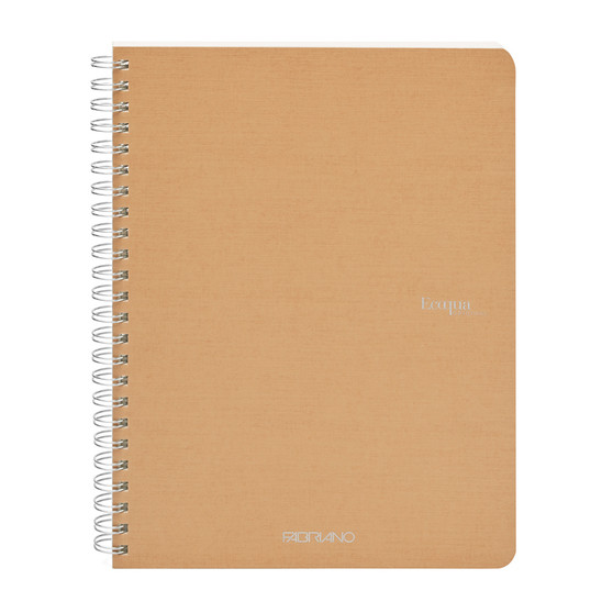 Fabriano Ecoqua Original Spiral-Bound Notebook Lined A5 Beige