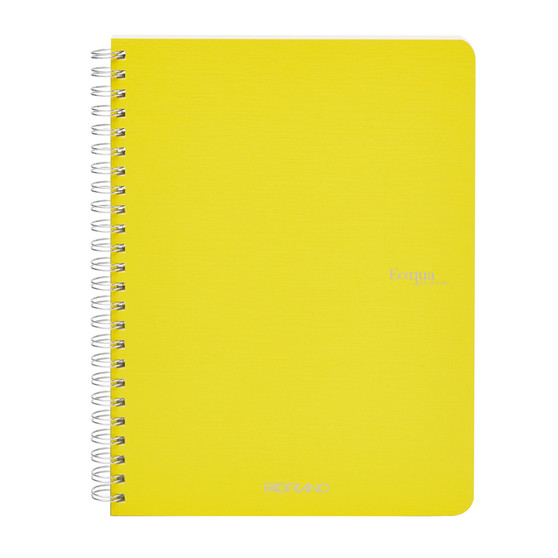 Fabriano Ecoqua Original Spiral-Bound Notebook Lined A5 Yellow