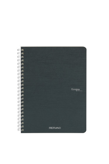 Fabriano Ecoqua Original Spiral-Bound Notebook Lined A5 Dark Green