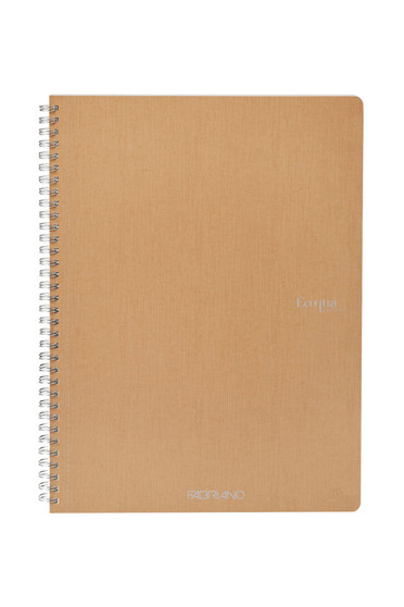 Fabriano Ecoqua Original Spiral-Bound Notebook Lined A4 Beige