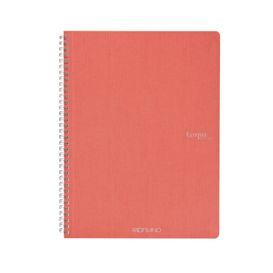 Fabriano Ecoqua Original Spiral-Bound Notebook Lined A4 Flamingo