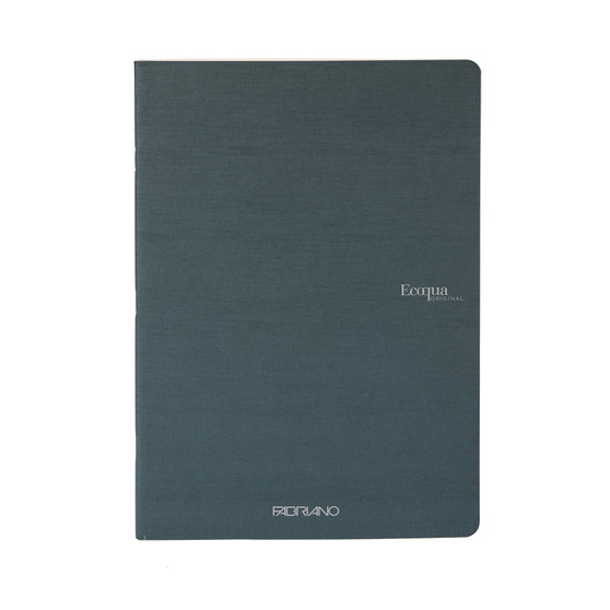 Fabriano Ecoqua Original Staple-Bound Notebook A5 Grid Dark Green