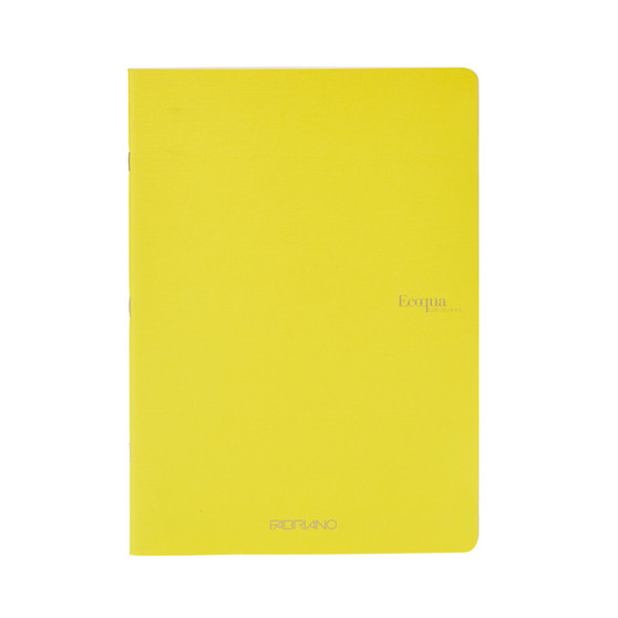 Fabriano Ecoqua Original Staple-Bound Notebook A5 Lined Yellow