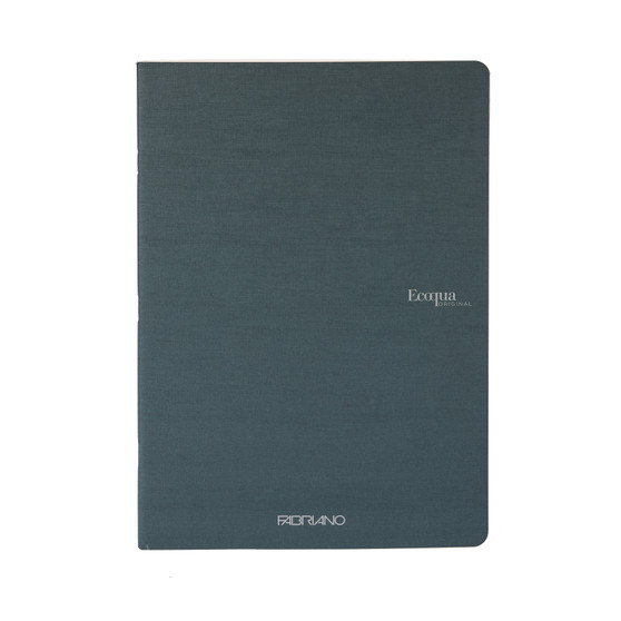 Fabriano Ecoqua Original Staple-Bound Notebook A5 Lined Dark Green