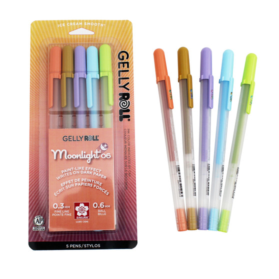 Sakura Gelly Roll Moonlight 06 Pens Daylight 5 Pack Sakura Gelly Roll Moonlight 06 Pens Daylight 5 Pack