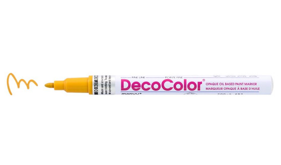 Marvy Uchida DecoColor Paint Marker 3mm Fine Mustard