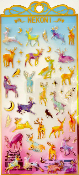 BC Mini Stickers Nekoni Crystal Deer Forest