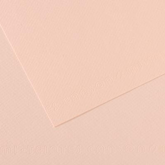 Canson Mi-Teintes Paper Sheet 19X25 Dawn Pink